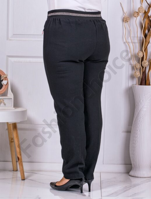 Plus size ψηλόμεσο παντελόνι με ελαστική μέση-κωδ 9087