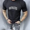 Ανδρική κοντομάνικη μπλούζα με τύπωμα Ruthless-κωδ 8014