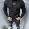 Ανδρική μπλούζα Hoodie με τύπωμα στη πλάτη-κωδ 2356