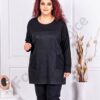 Plus size μπλούζα ανάγλυφη με λούρεξ-κωδ 3957-11