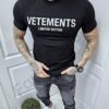 Ανδρική κοντομάνικη μπλούζα Vetements με τύπωμα στη πλάτη-κωδ 1856