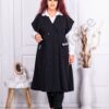Plus size μακρύ γιλέκο με τσέπες-κωδ 3025