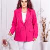 Plus size κομψό γυναικείο σακάκι-φούξια-κωδ 3224-8
