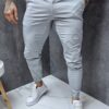 Ανδρικό παντελόνι Skinny-γκρι-κωδ 1364