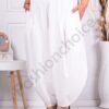 Plus size γυναικείο παντελόνι baloon-λευκό-κωδ 2909-1