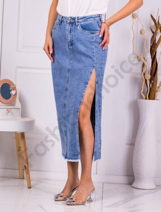 Φούστα μακριά τζιν Blue-κωδ 1234