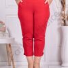 Plus size παντελόνι κάπρι σε κόκκινο-κωδ 24238-3