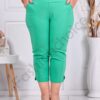 Plus size παντελόνι κάπρι σε χρώμα μέντα-κωδ 24238-2