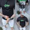 Ανδρικό Oversize T-shirt με τύπωμα The Joker-μαύρο-κωδ 3240