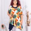 Plus size τουνίκ Floral-πορτοκαλί-κωδ 1365