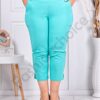 Plus size παντελόνι κάπρι-μέντα-κωδ 24238-12