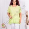 Plus size μπλούζα με τρυπητό κέντημα και δαντέλα-λαχανί-κωδ 241139-12
