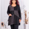 Plus size τουνίκ με καρό σχέδιο-κωδ 241268