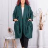 Plus size παλτό μπουκλέ-πράσινο-κωδ 1752-2