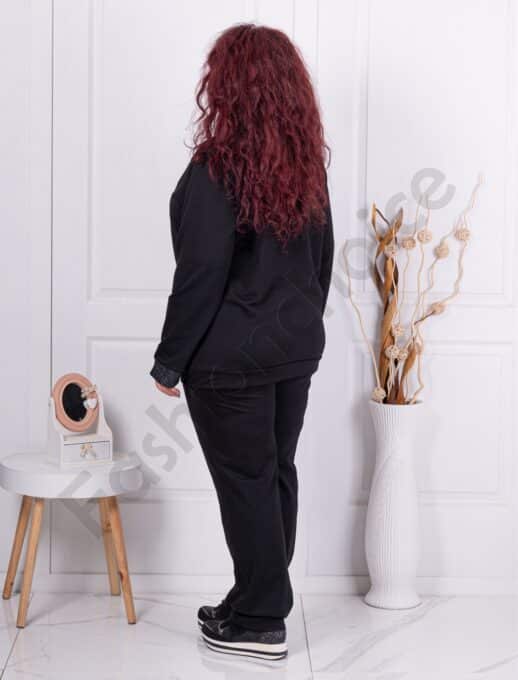 Plus size αθλητικό σετ-λεπτομέρεια ανάγλυφη υφή-κωδ 1433