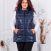 Plus size αμάνικο μπουφάν σε μπλε/4XL-8XL/-κωδ 034-1