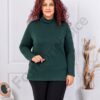 Plus size μπλούζα ζιβάγκο-κυπαρισσί-κωδ 1002-4
