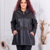 Plus size γυναικείο δερμάτινο τζάκετ-κωδ 251340