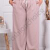 Plus size ριγέ παντελόνι με λάστιχο πίσω στη μέση-κωδ 250211