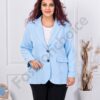Plus size γυναικείο σακάκι-γαλάζιο-κωδ 2609-11
