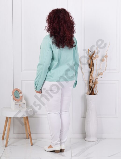 Plus size τζιν τζάκετ-βεραμάν-κωδ 8967