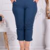 Plus size παντελόνι κάπρι-πετρόλ-κωδ 24238-17