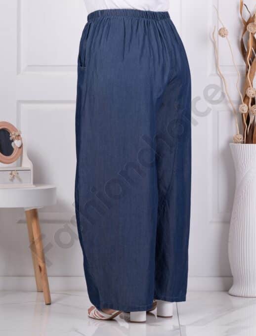 Plus size παντελόνι-σκούρο μπλε-κωδ 80026