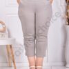 Plus size παντελόνι κάπρι-μπεζ-κωδ 24238-14