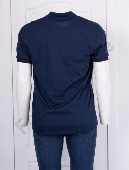 Plus size ανδρική πόλο μπλούζα-σκούρο μπλε-κωδ 236150-4