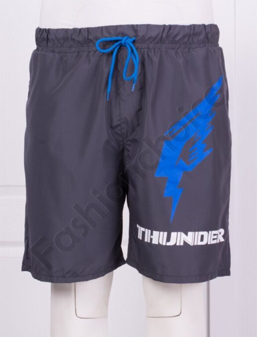 Ανδρική plus size βερμούδα THUNDER-γκρι-κωδ 22453-1