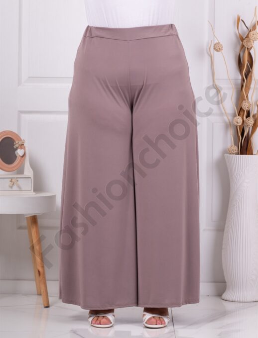 Plus size ψηλόμεση παντελόνα-μόκα-κωδ 5359-11