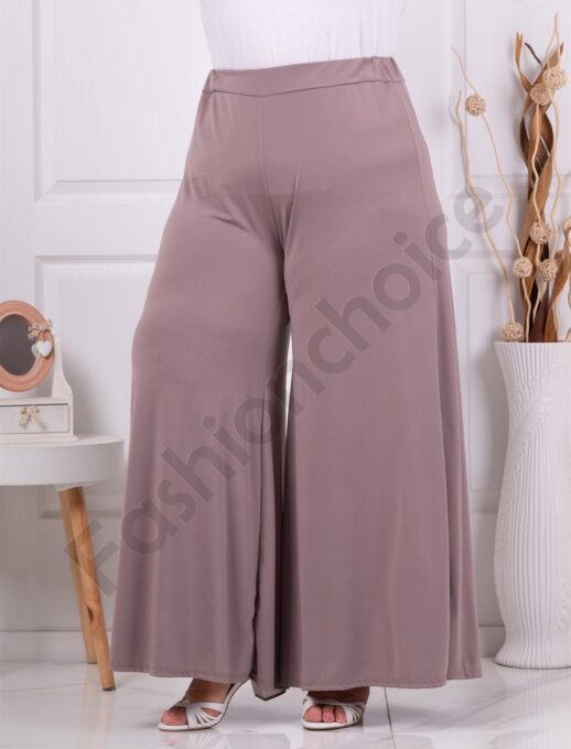 Plus size ψηλόμεση παντελόνα-μόκα-κωδ 5359-11