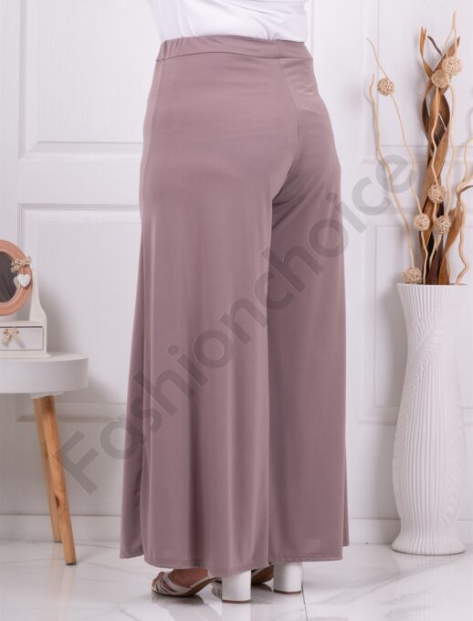 Plus size ψηλόμεση παντελόνα-μόκα-κωδ 5359-11