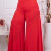 Plus size ψηλόμεση παντελόνα-κόκκινο-κωδ 5359-9