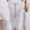 Plus size παντελόνι Push up ελαστικό-γκρι ανοιχτό-κωδ 24348-20
