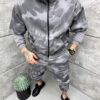 Ανδρικό Oversize σετ φόρμας χειμερινό-γκρι-κωδ 012-1