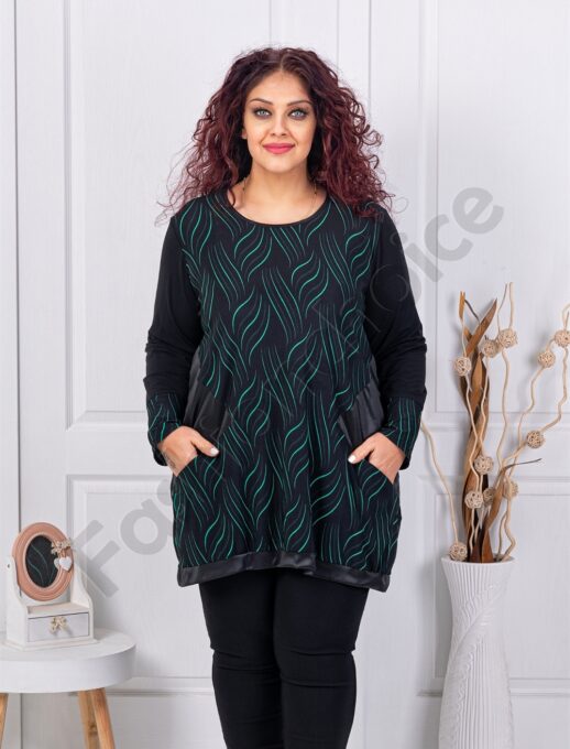 Plus size τουνίκ σε συνδυασμό με πράσινο-κωδ 261303