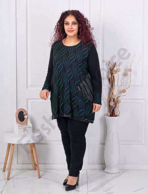 Plus size τουνίκ σε συνδυασμό με πράσινο-κωδ 261303