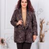Plus size μπλέιζερ-animal print-κωδ 26072