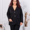 Plus size σακάκι casual στυλ-μαύρο-κωδ 24487
