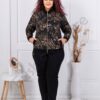 Plus size σετ με χρυσά μοτίβα-κωδ 4665