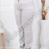 Plus size γυναικείο τζιν με ελαστική μέση-ανοιχτό γκρι-κωδ 8903-3