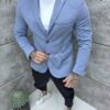 Ανδρικό σακάκι casual-μπλε-κωδ 261244-1