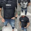 T-shirt με τύπωμα στην πλάτη-μαύρο-κωδ 2533