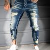 Ανδρικό τζιν παντελόνι Skinny Fit Vintage-μπλε-κωδ 6267-2