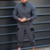 Ανδρικό cargo σετ με hoodie τεχνικό ύφασμα-γκρι-κωδ 7115-2