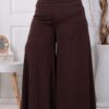 Plus size ψηλόμεση παντελόνα-καφέ-κωδ 5359-13