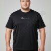Plus size ανδρική κοντομάνικη μπλούζα-μαύρο-κωδ 659