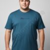 Plus size ανδρική κοντομάνικη μπλούζα-πετρόλ-κωδ 659-2