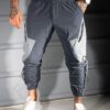 Ανδρικό jogger παντελόνι με cargo τσέπες-γκρι-κωδ 3115-1